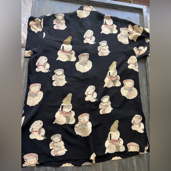 HARARI tunic , beautiful chiffon silk sz M - Picture 5 of 6